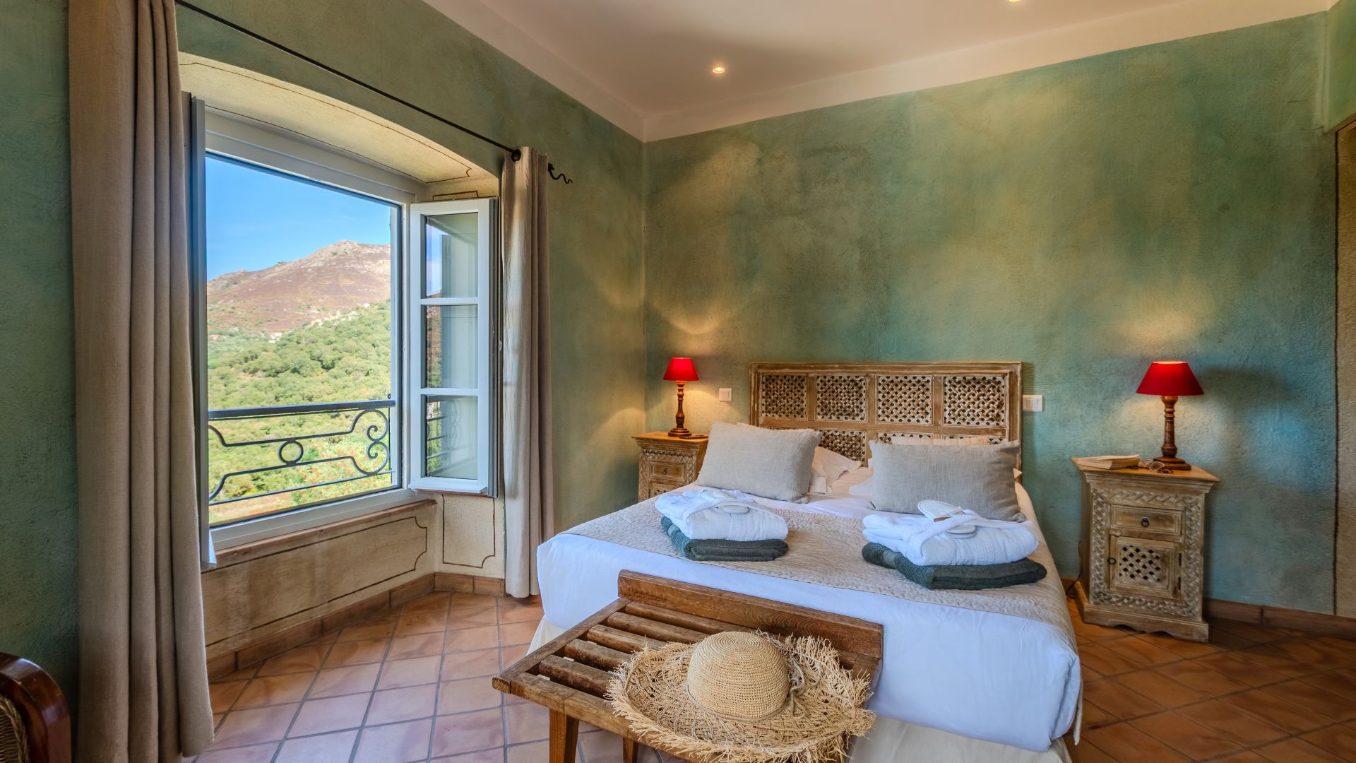 Superior Double Room, luxury 5-star hotel room in Saint-Florent in Corsica