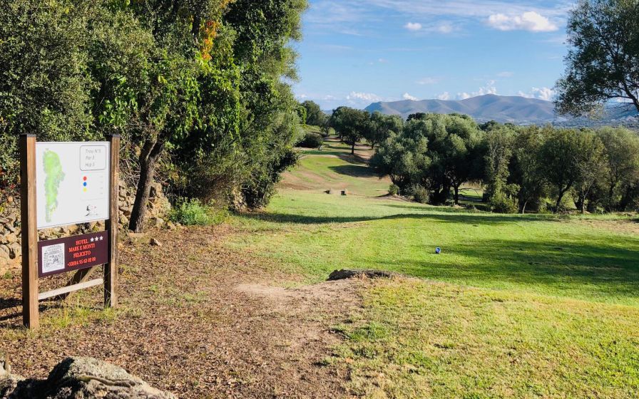 Giocatori di golf al crepuscolo